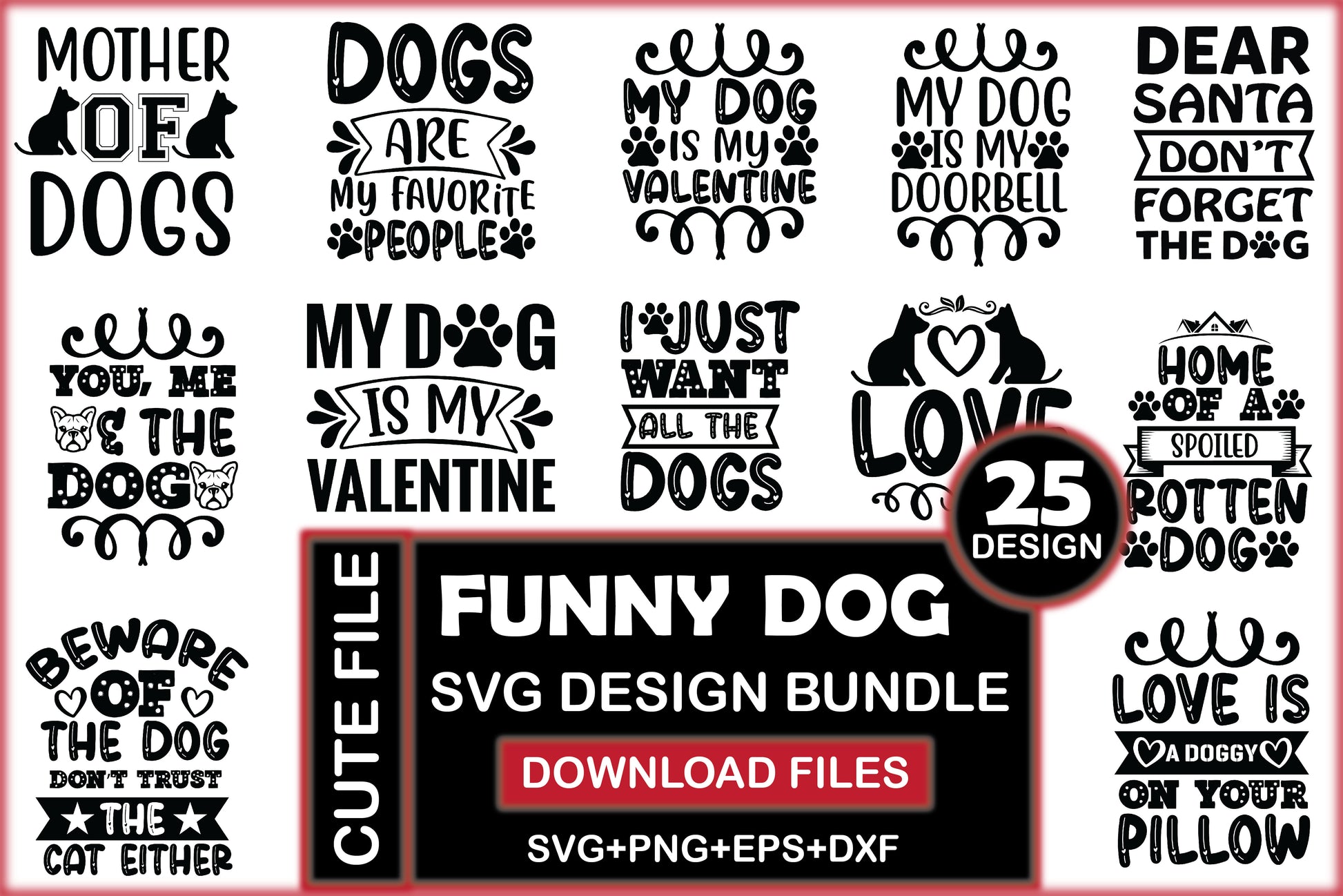 Free Dog SVG Bundle - CraftNest - Digital Crafting and Art