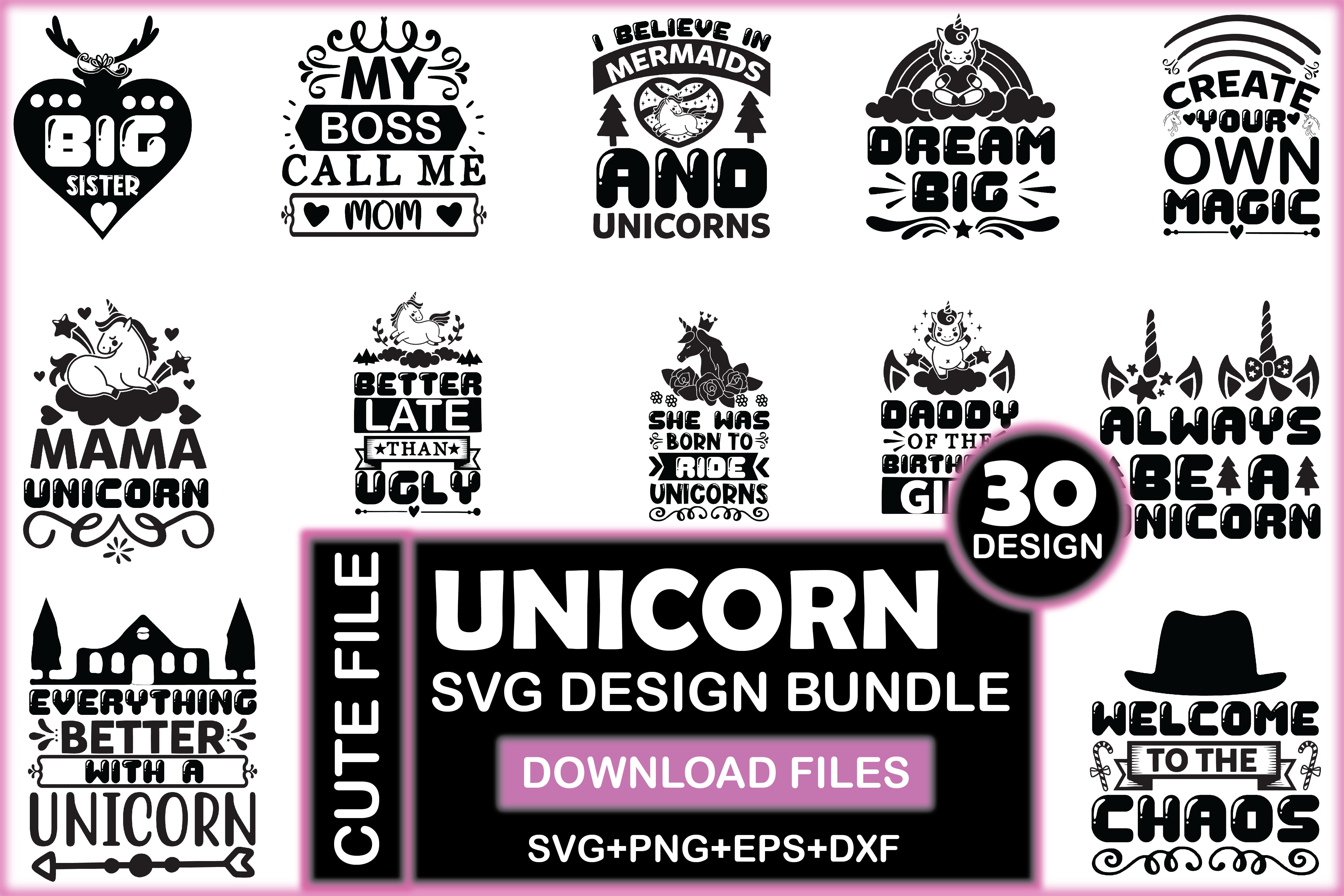 Unicorn SVG Bundle 9 - CraftNest - Digital Crafting and Art
