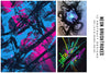 Neon Brushstrokes - Wall Art