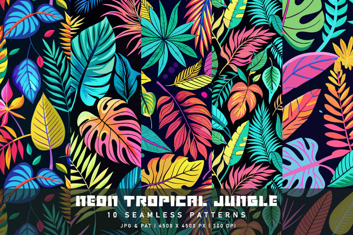 Neon Tropical Jungle