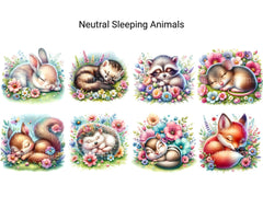 Neutral Sleeping Animals - CraftNest - Digital Crafting and Art