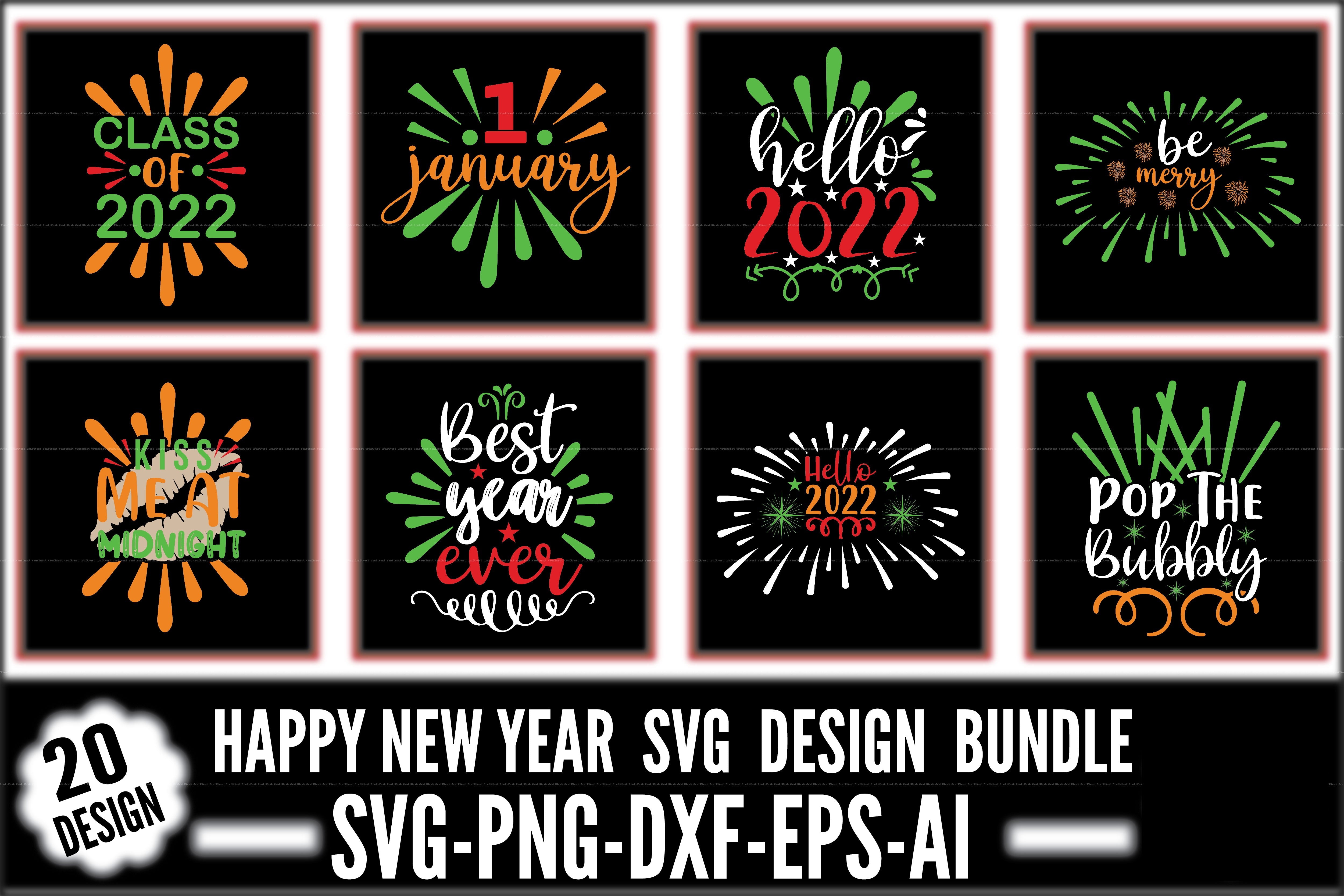 New Year 2026 SVG Bundle 1