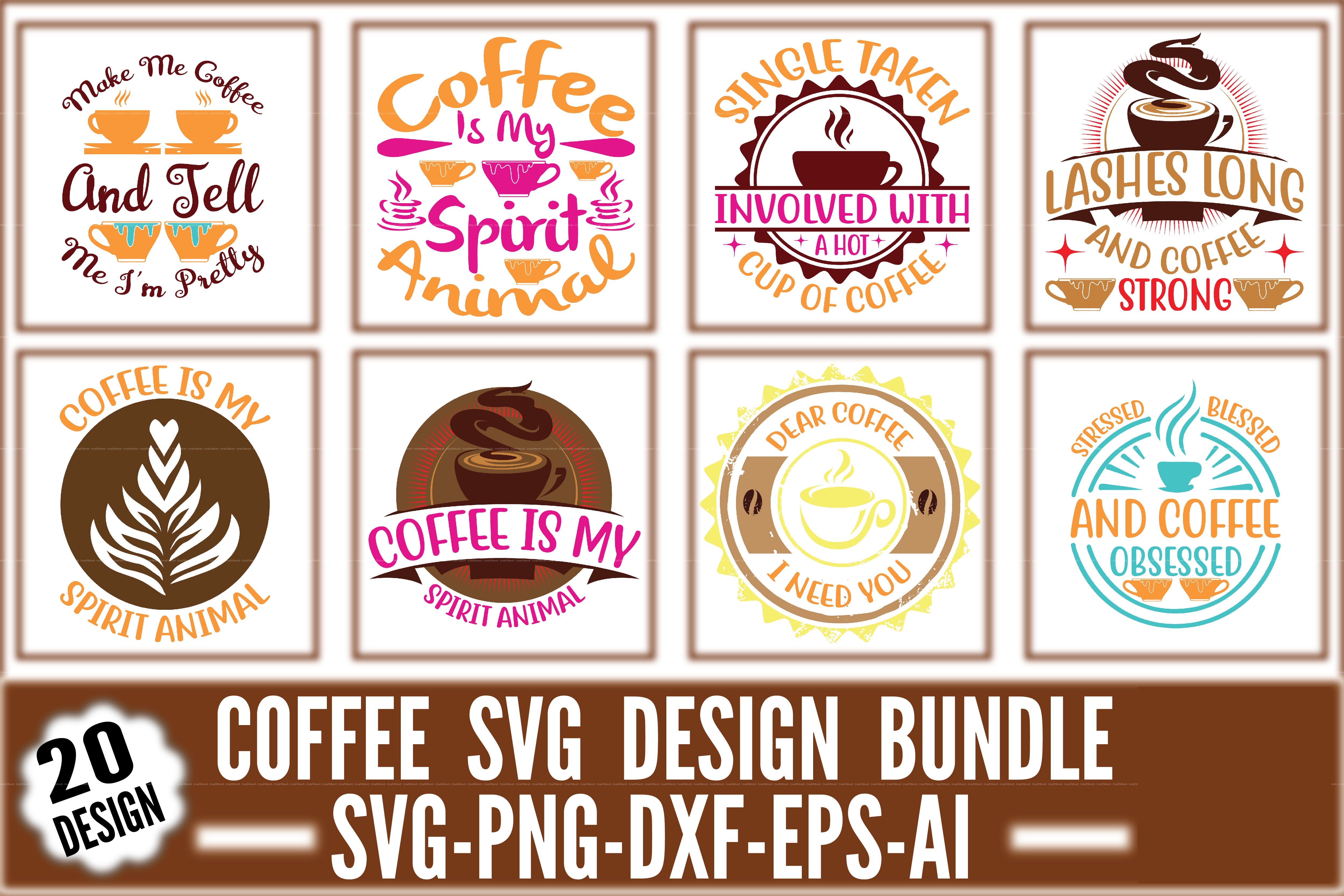 Coffee Design SVG Bundle 1