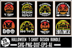 Halloween T-Shirt SVG Bundle 4 - CraftNest - Digital Crafting and Art