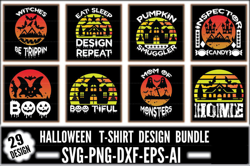 Halloween T-Shirt SVG Bundle 4 - CraftNest - Digital Crafting and Art