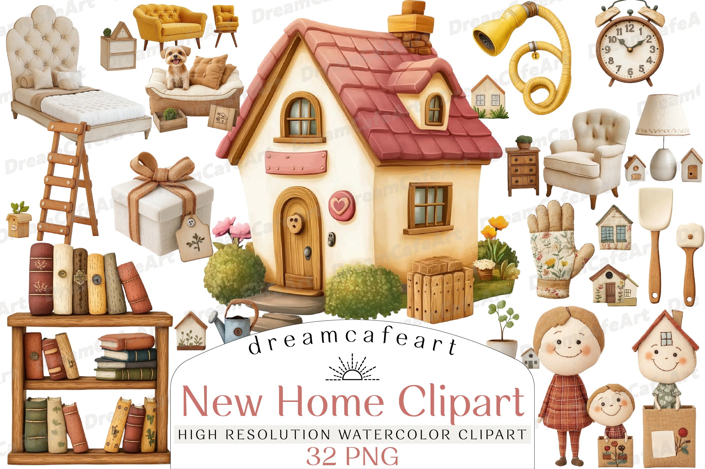 New Home Clipart Bundle