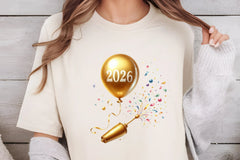 New Year Balloon Clipart Bundle - CraftNest - Digital Crafting and Art