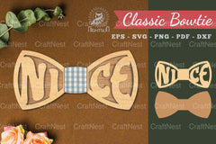 Elegant Laser Cut Bowtie SVG Bundle - CraftNest - Digital Crafting and Art