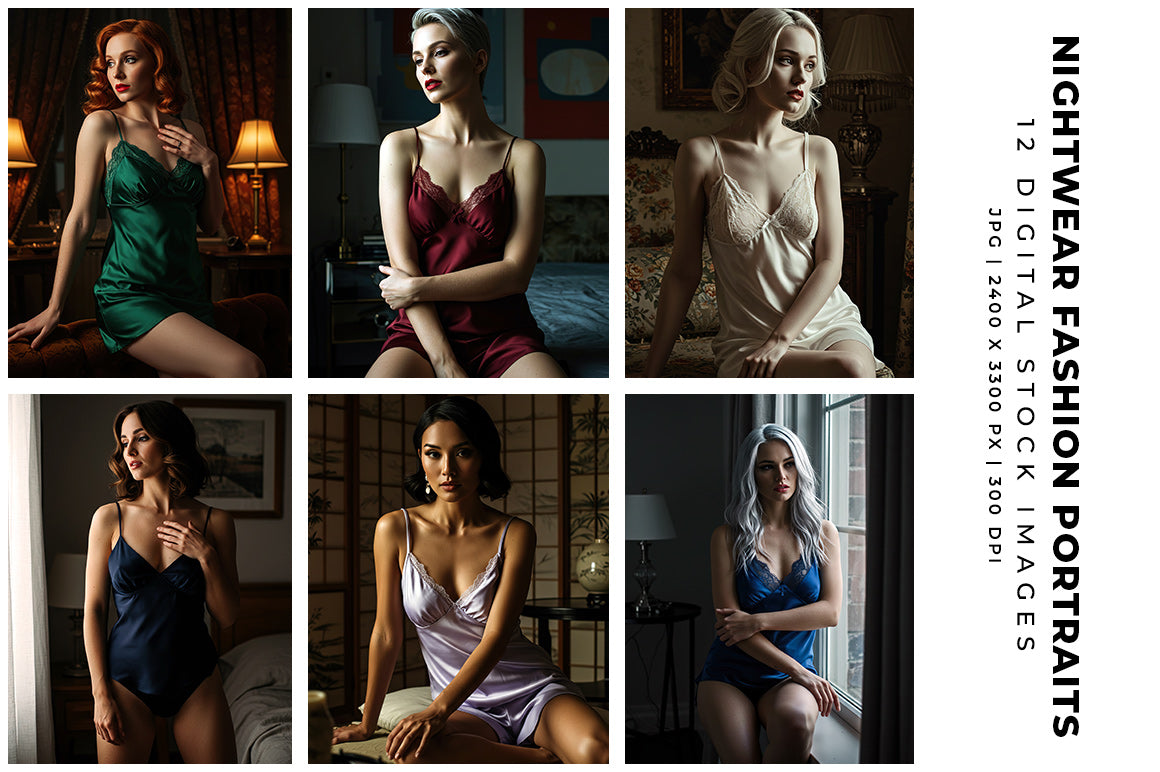 Nightwear Fashion Portraits - Women