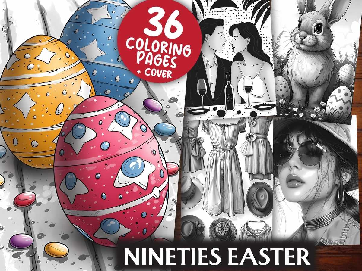 Nineties Easter Coloring Books - CraftNest