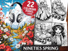 Nineties Spring Coloring Books