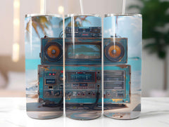 Nineties Summer 4 Tumbler Wrap - CraftNest - Digital Crafting and Art