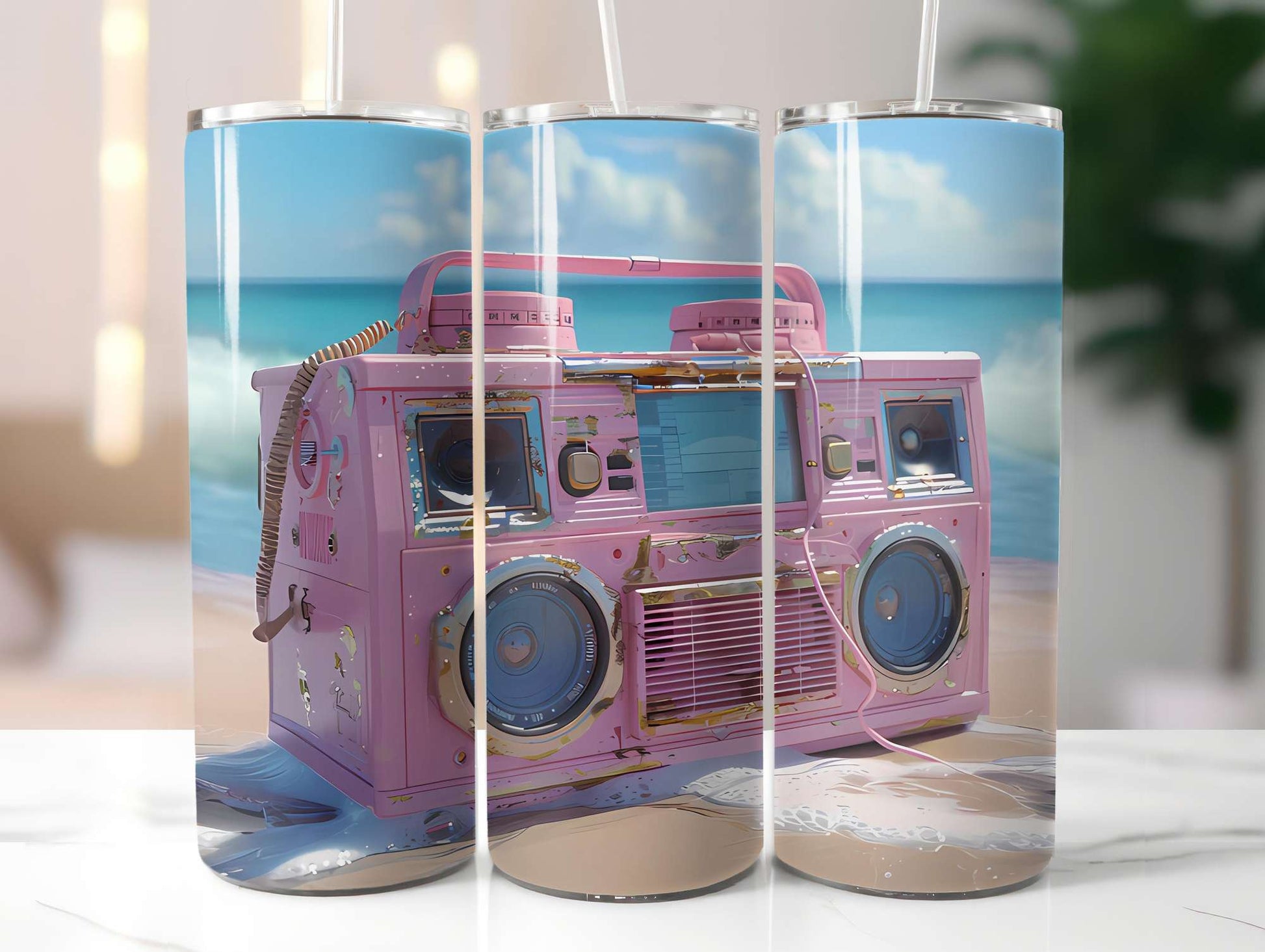 Nineties Summer 5 Tumbler Wrap - CraftNest - Digital Crafting and Art