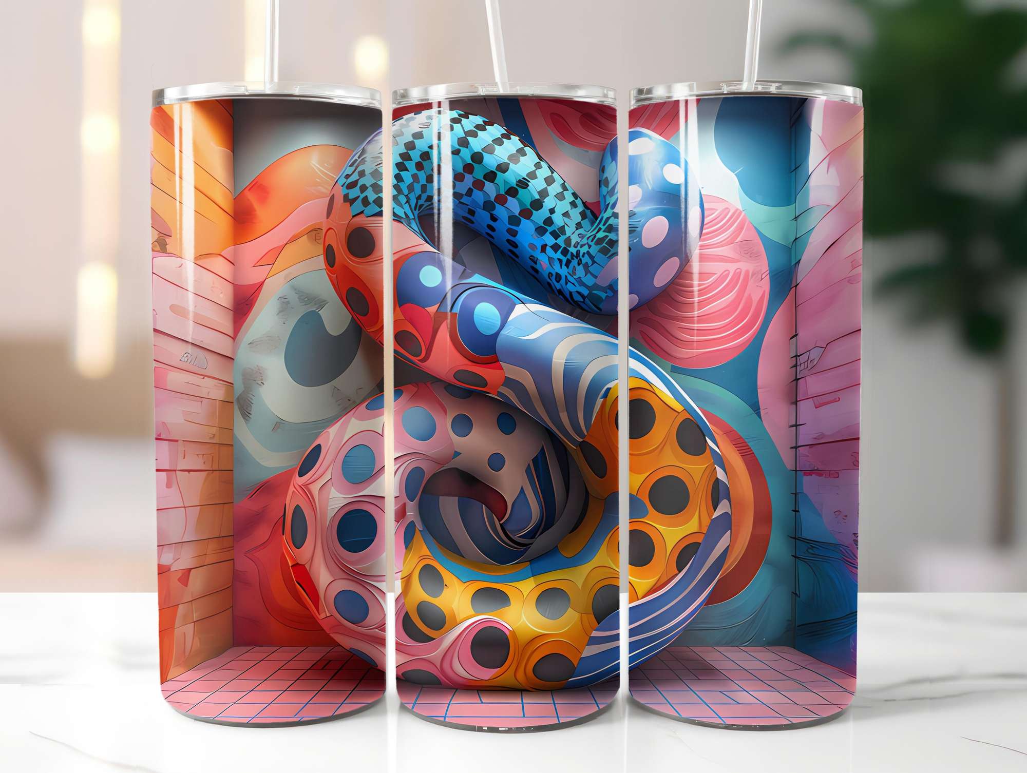 Nineties Summer 2 Tumbler Wrap - CraftNest - Digital Crafting and Art