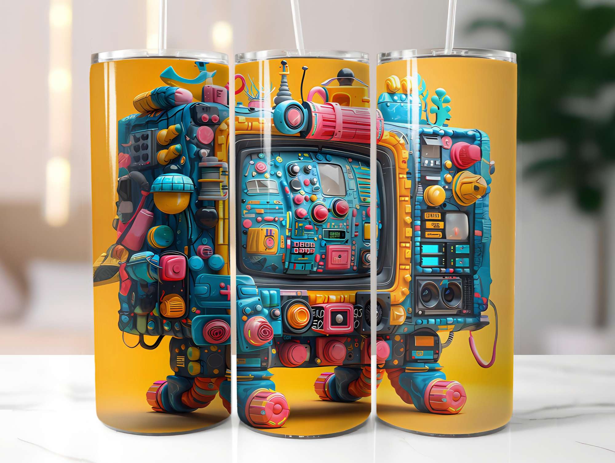 Nineties Summer 1 Tumbler Wrap - CraftNest - Digital Crafting and Art