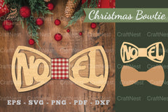 Noel Laser Cut Bowtie SVG Bundle - CraftNest - Digital Crafting and Art