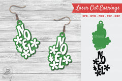 Noel Laser Cut Earrings SVG Bundle - CraftNest - Digital Crafting and Art