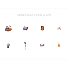 60s Hippies Clipart - CraftNest - Digital Crafting and Art