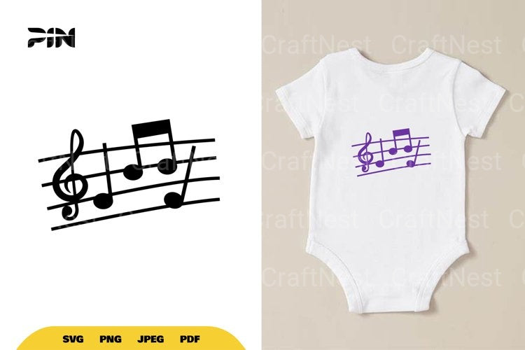 Music Note SVG Bundle - CraftNest - Digital Crafting and Art