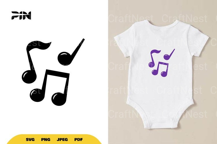 Music Note SVG Bundle - CraftNest - Digital Crafting and Art