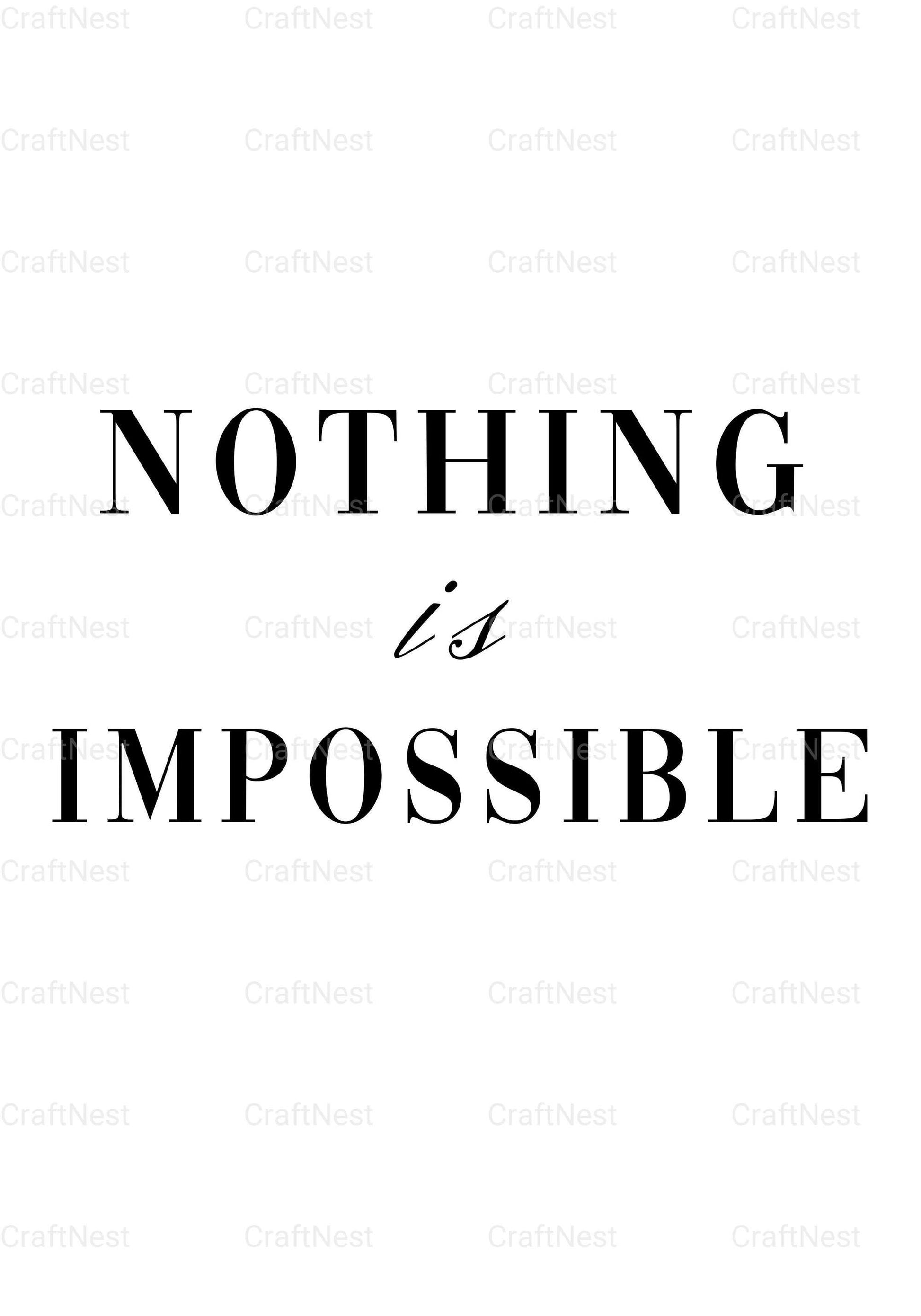 Minimalist Quote Wall Art Prints - CraftNest - Digital Crafting and Art