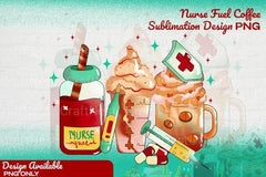 Nurse Fuel Coffee Latte Clipart Bundle - CraftNest - Digital Crafting and Art