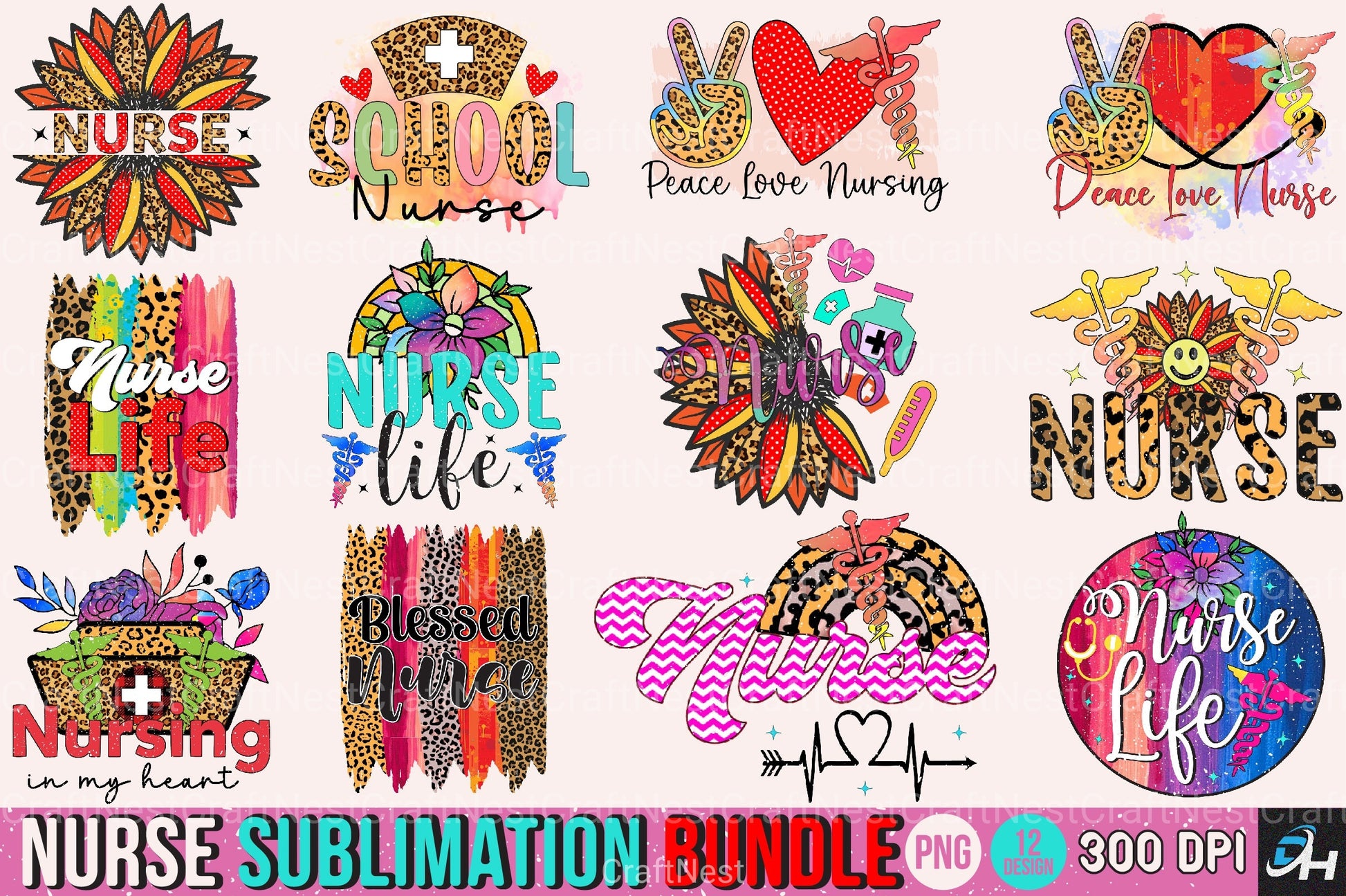 Nurse Clipart Bundle for Healthcare Designs - CraftNest - Digital Crafting and Art