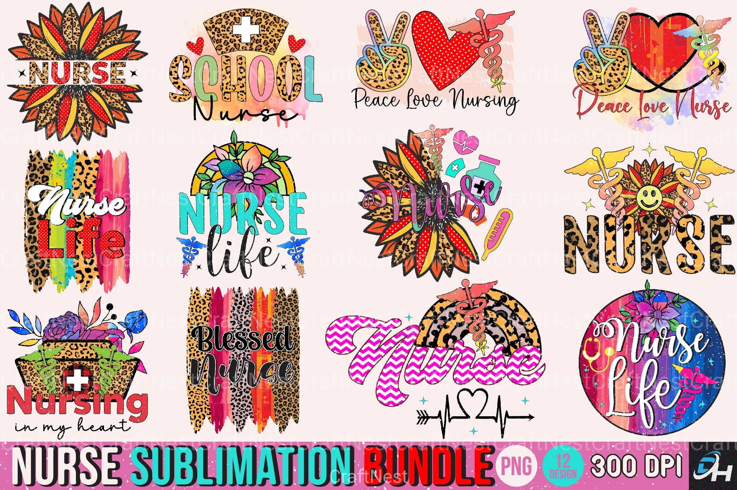Nurse Clipart Bundle for Healthcare Designs - CraftNest - Digital Crafting and Art