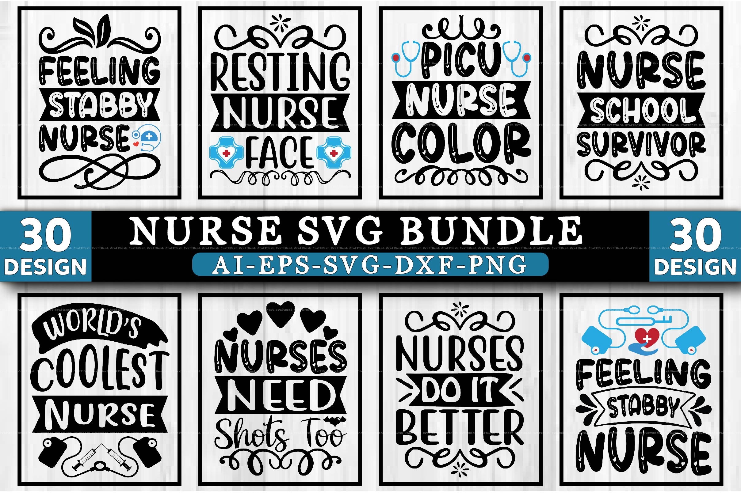 Nurse SVG Bundle 88