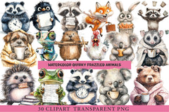Quirky Frazzled Animals Clipart Bundle - CraftNest - Digital Crafting and Art