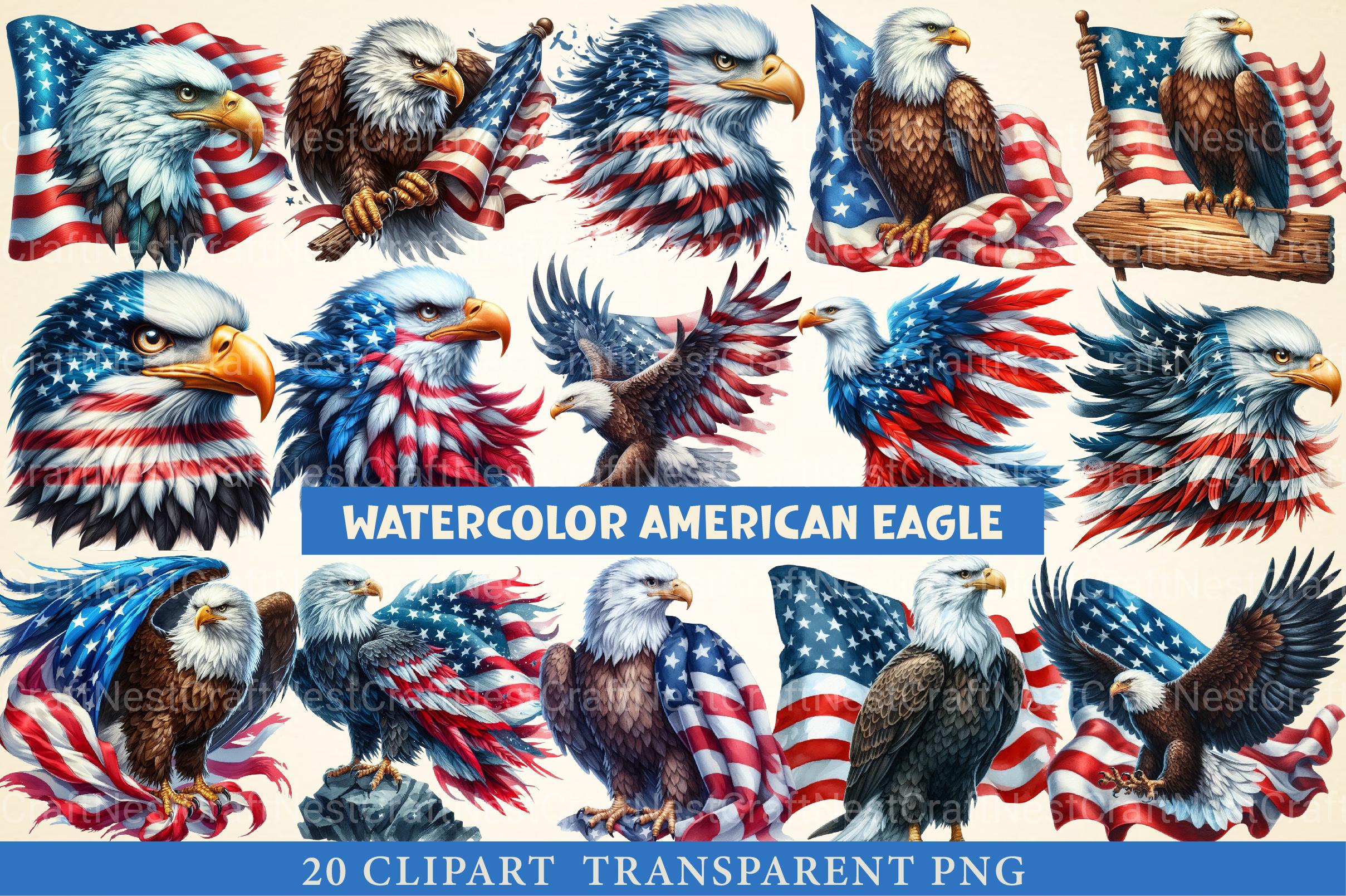 American Eagle Clipart - CraftNest - Digital Crafting and Art