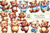 Funny Bear Clipart Bundle