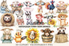 Funny Farm Animals Clipart Bundle