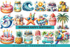 Summer Happy Birthday Clipart