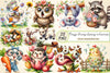 Crazy Funny Spring Animals Clipart Bundle
