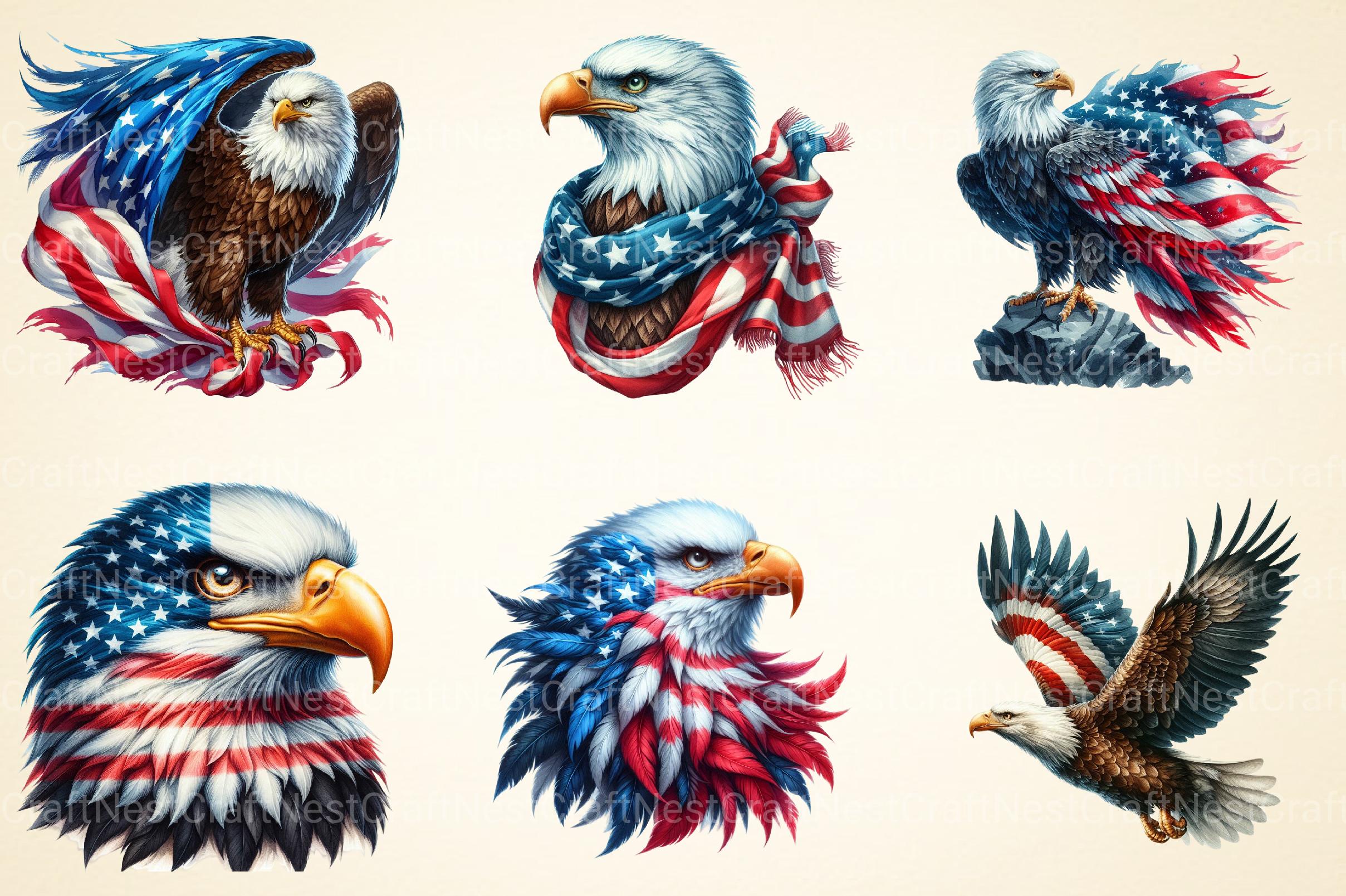 American Eagle Clipart - CraftNest - Digital Crafting and Art