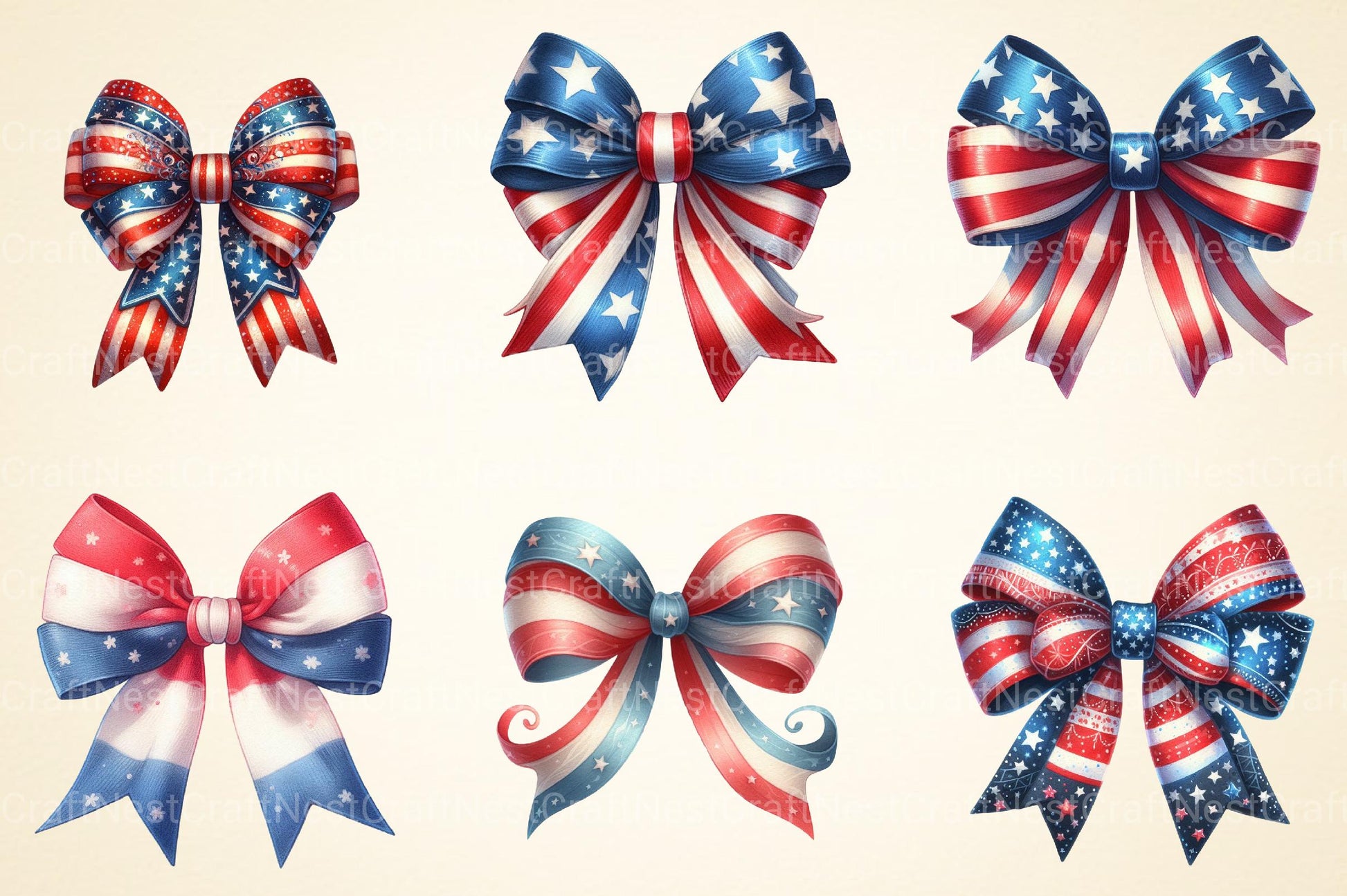 American Bow Clipart - CraftNest - Digital Crafting and Art