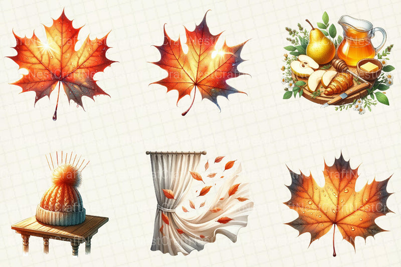 Morning and Fall Clipart - CraftNest - Digital Crafting and Art