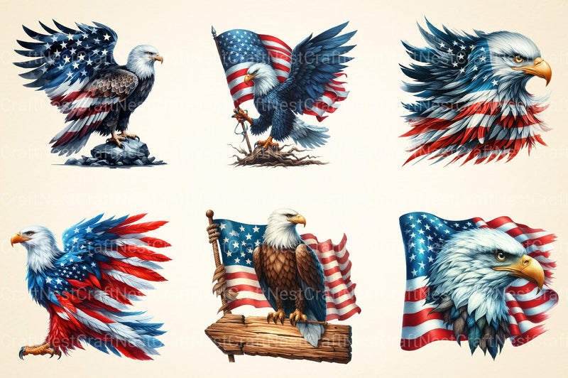 American Eagle Clipart - CraftNest - Digital Crafting and Art