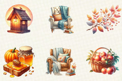 Morning and Fall Clipart - CraftNest - Digital Crafting and Art