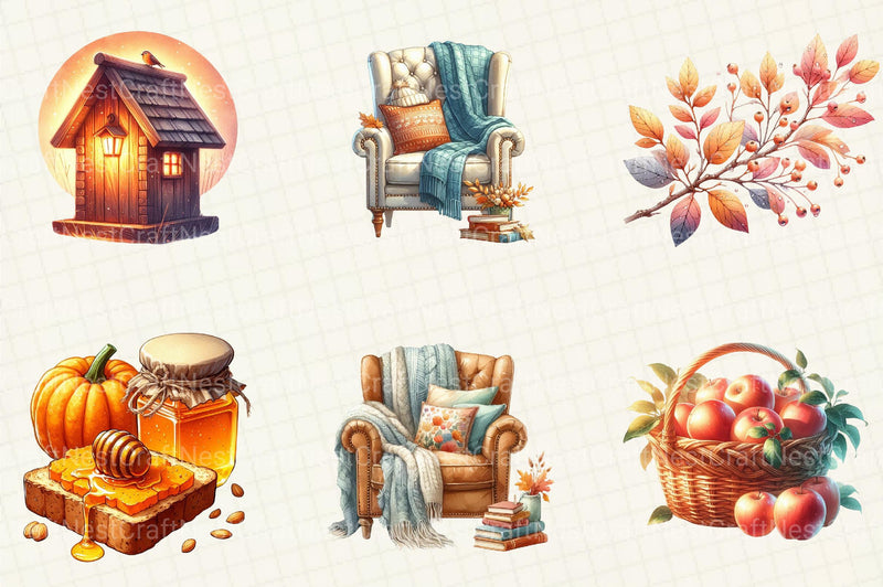 Morning and Fall Clipart - CraftNest - Digital Crafting and Art