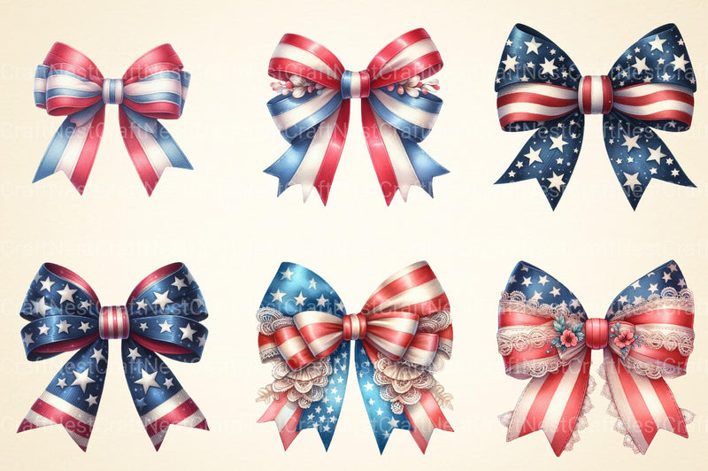 American Bow Clipart - CraftNest - Digital Crafting and Art