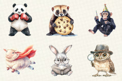 Funny Animals Megabundle Clipart Bundle - CraftNest - Digital Crafting and Art
