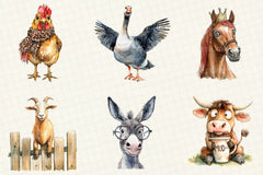 Sarcastic & Funny Farm Animals Clipart Bundle - CraftNest - Digital Crafting and Art