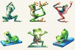 YOGA Frog Sublimation Clipart - CraftNest - Digital Crafting and Art