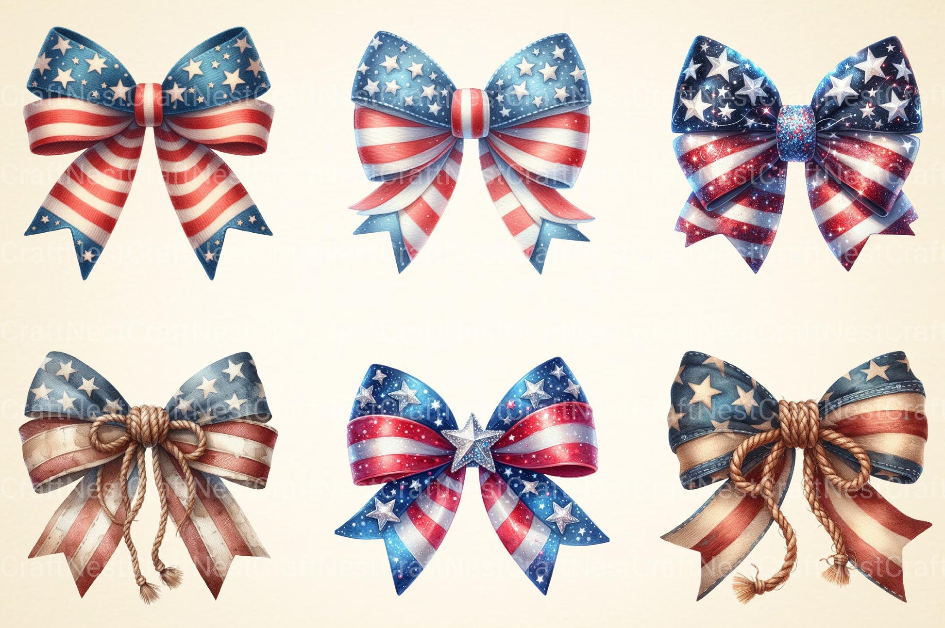 American Bow Clipart - CraftNest - Digital Crafting and Art