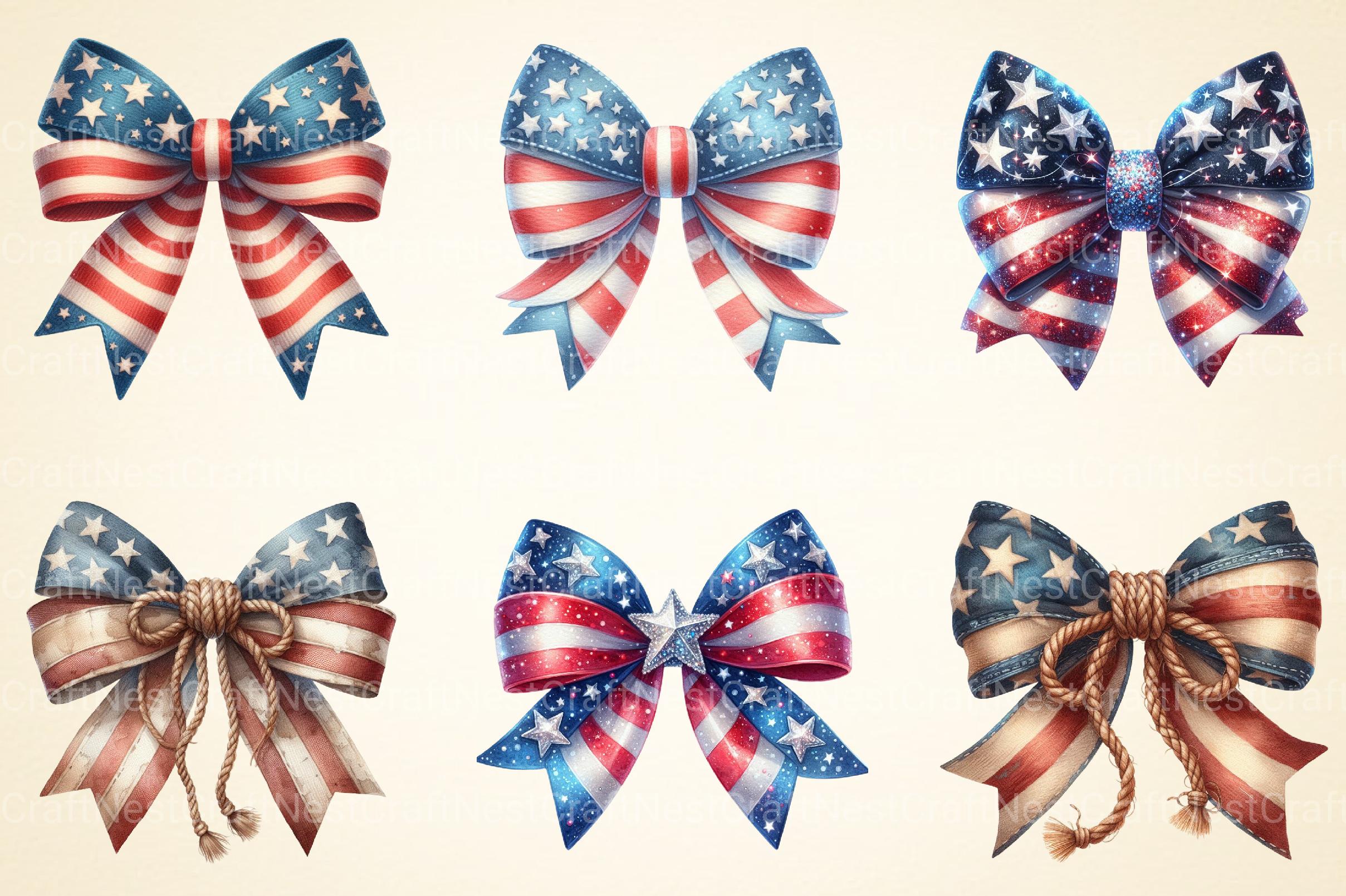 American Bow Clipart - CraftNest - Digital Crafting and Art