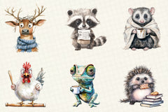 Quirky Frazzled Animals Clipart Bundle - CraftNest - Digital Crafting and Art