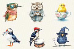 Quirky Funny Bird Clipart Bundle - CraftNest - Digital Crafting and Art