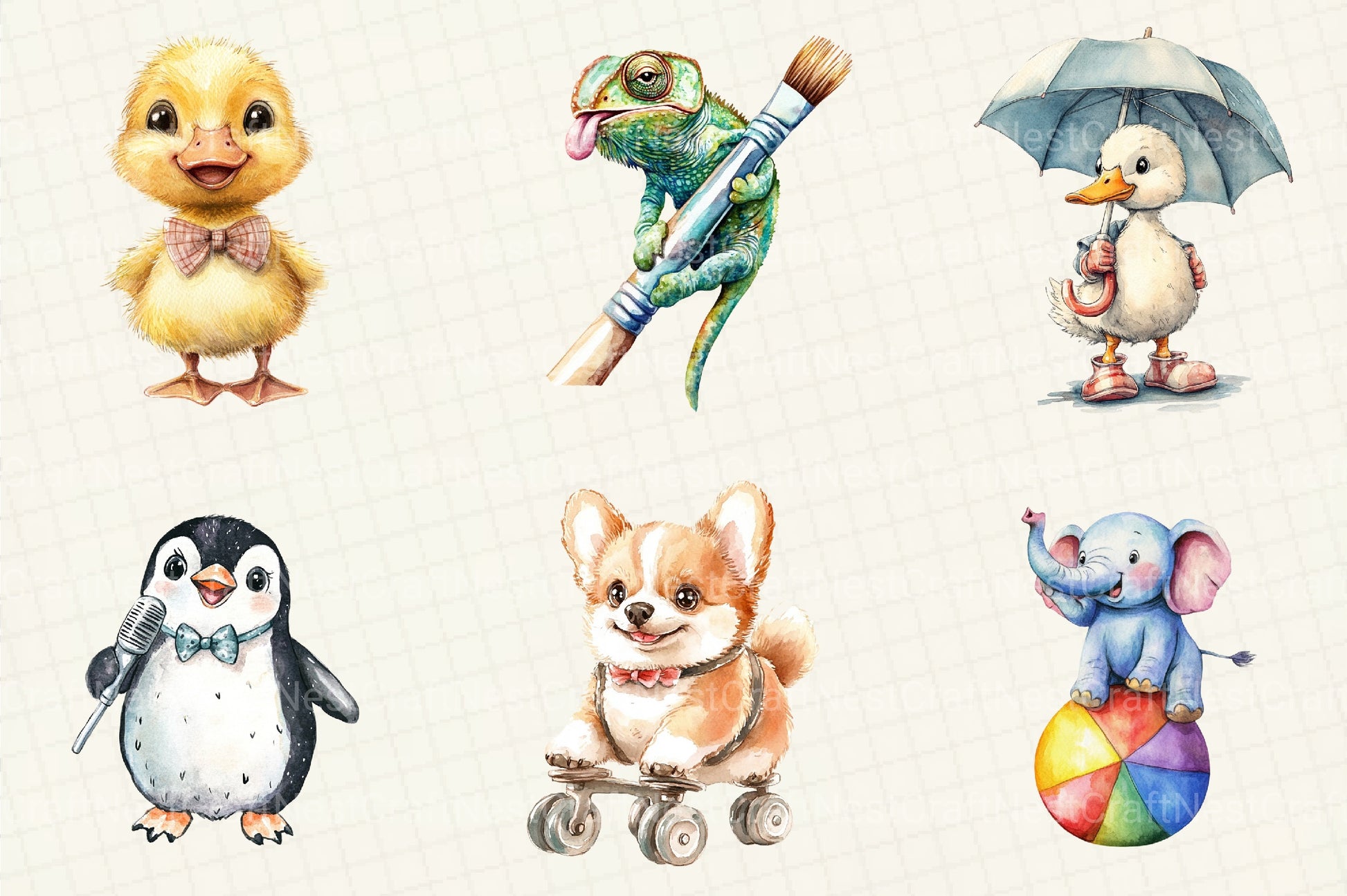 Funny Animals Megabundle Clipart Bundle - CraftNest - Digital Crafting and Art